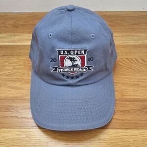 2010 US Open Golf Hat Cap Pebble Beach Adult Strapback Blue USGA Member